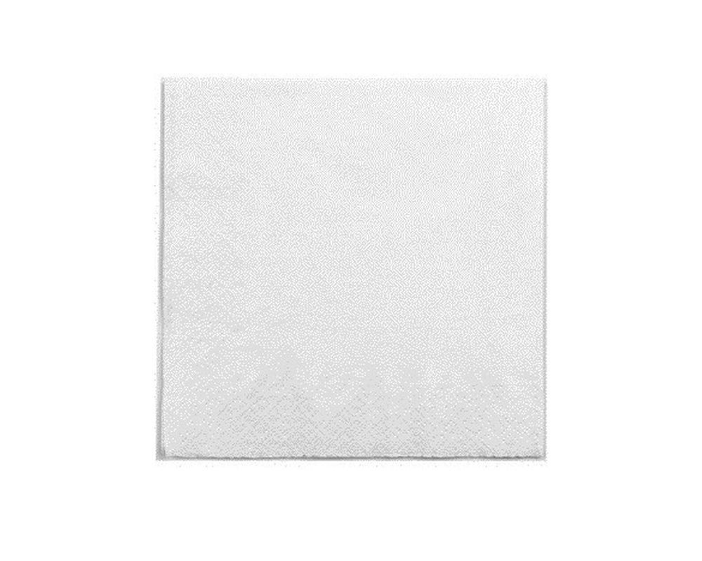 Servietten 33x33 cm 1-lagig ¼ Falz, weiß Servietten 33x33 cm 1-lagig ¼ Falz, weiß