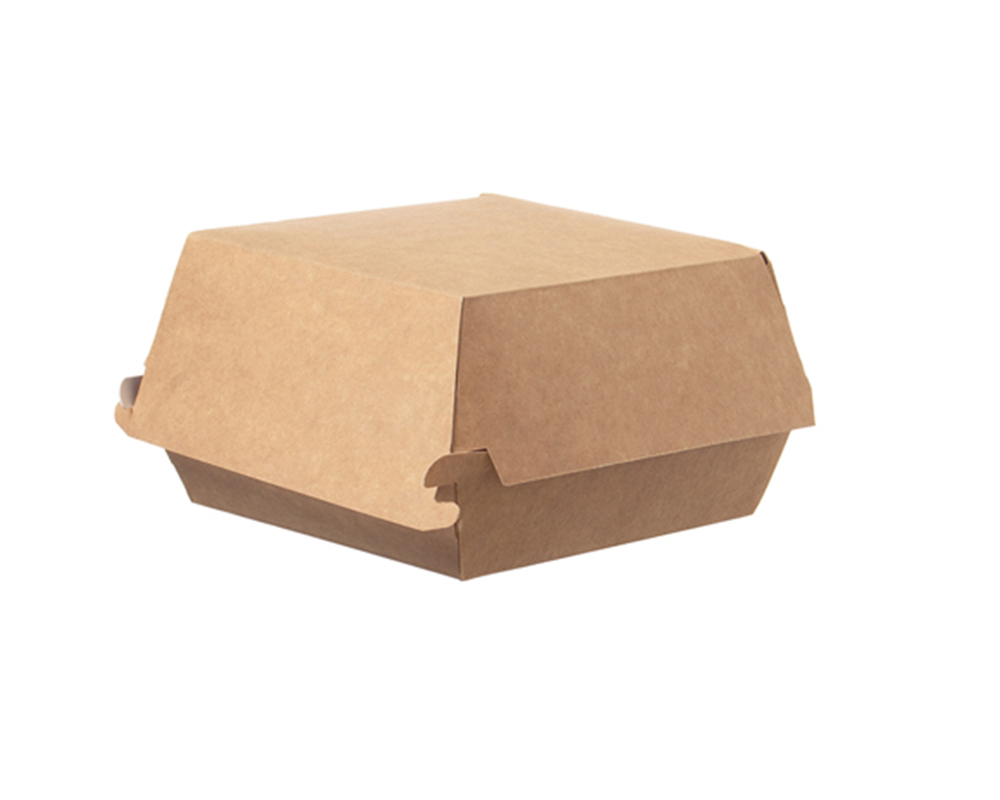 Burgerbox aus Pappe 11,5 x 11,5 x 9 cm
