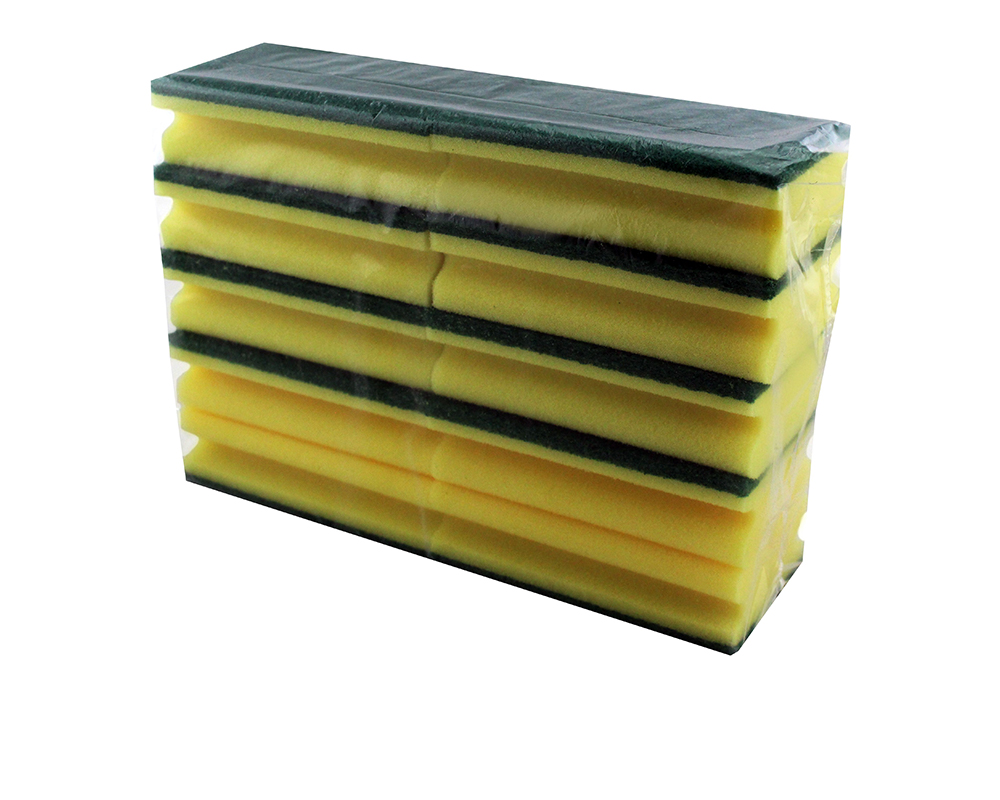 Scheuerschwamm mit Griffleiste 15x9x4,5 cm Scheuerschwamm mit Griffleiste 15x9x4,5 cm